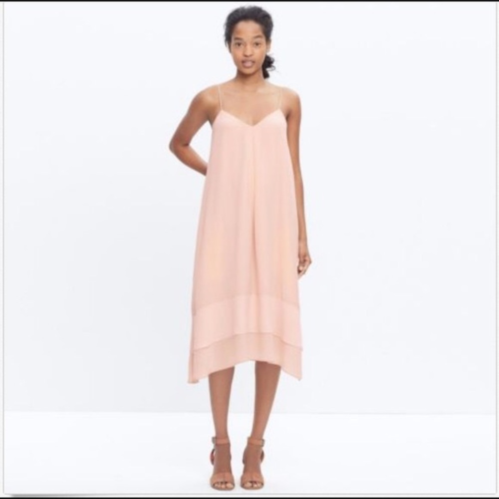 Madewell Pink Slip Cami Dress
